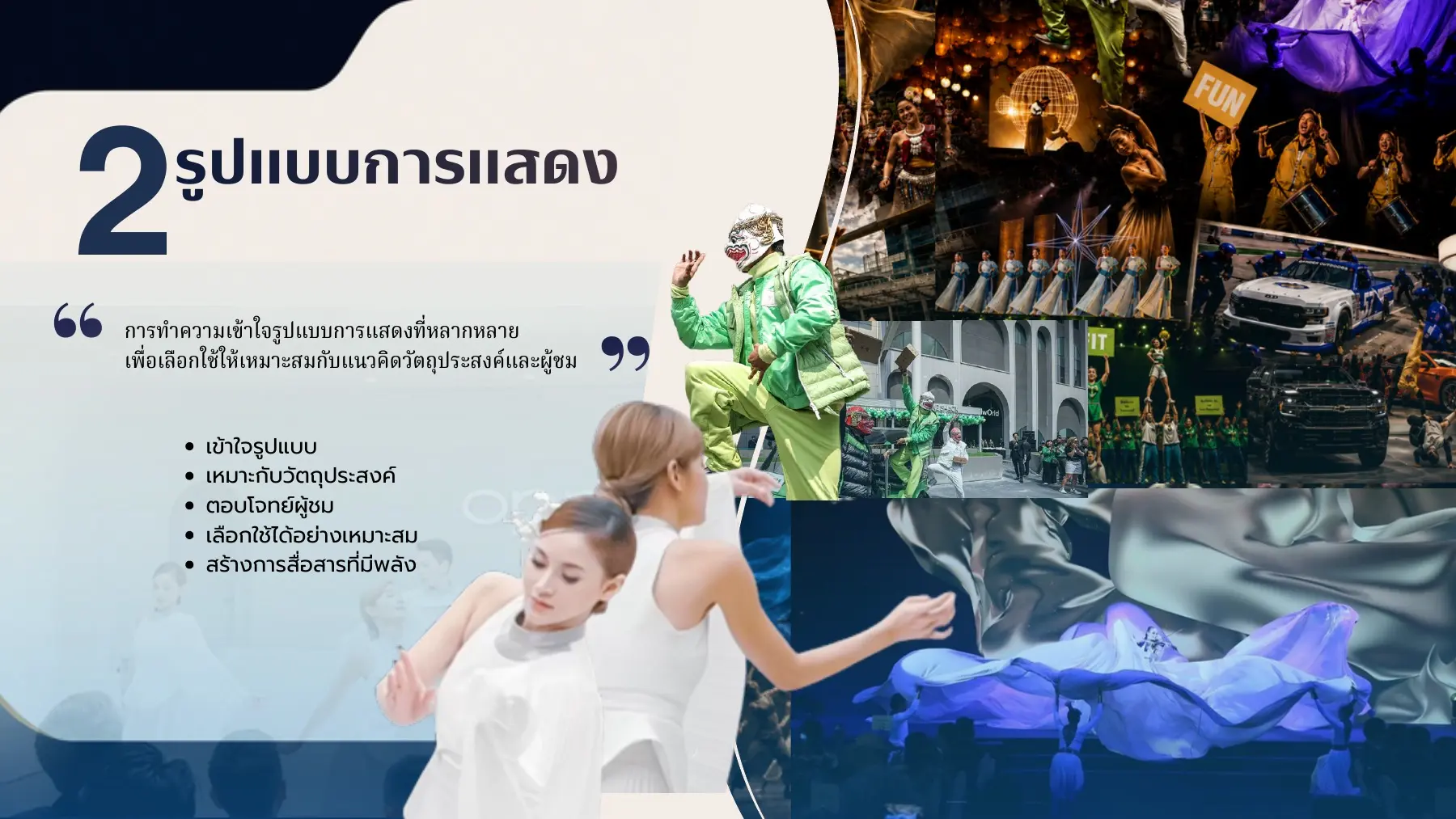 รูปแบบการแสดง