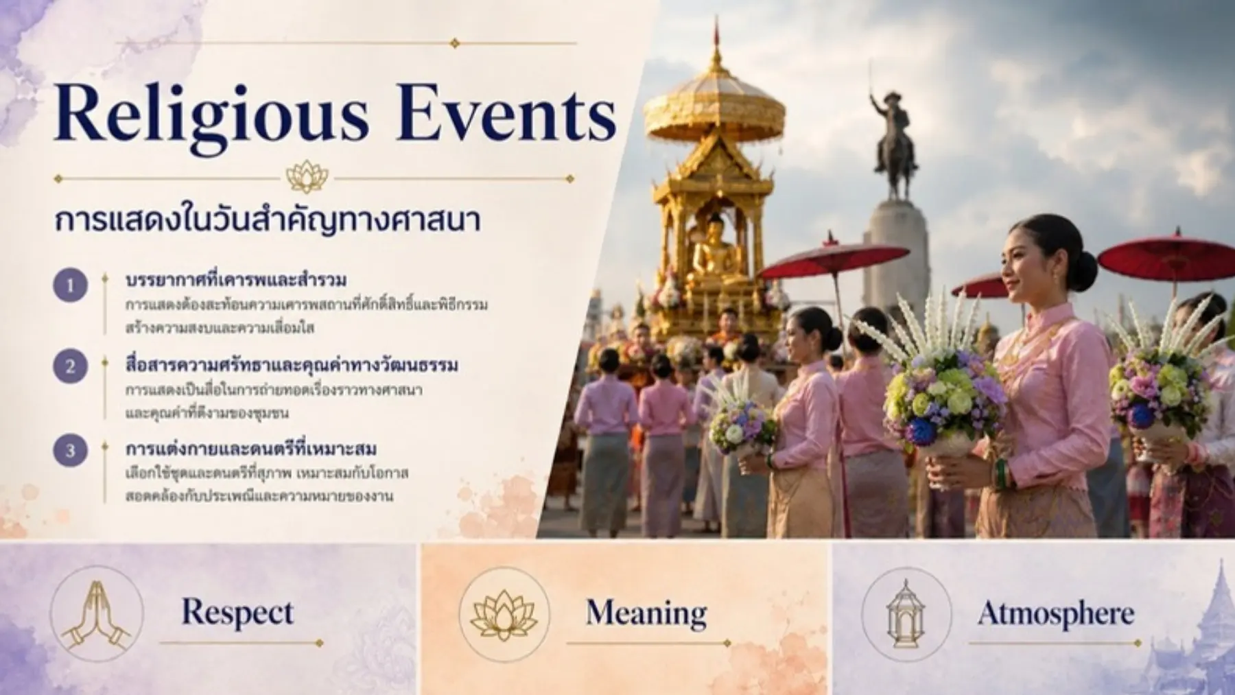 การแสดงในวันสำคัญทางศาสนา