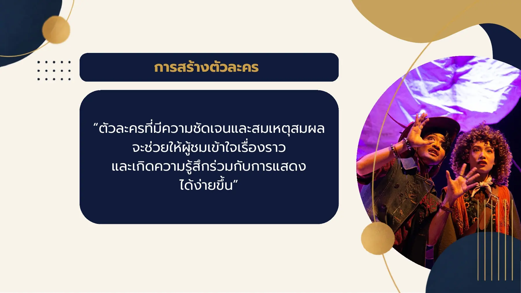 การสร้างตัวละคร
