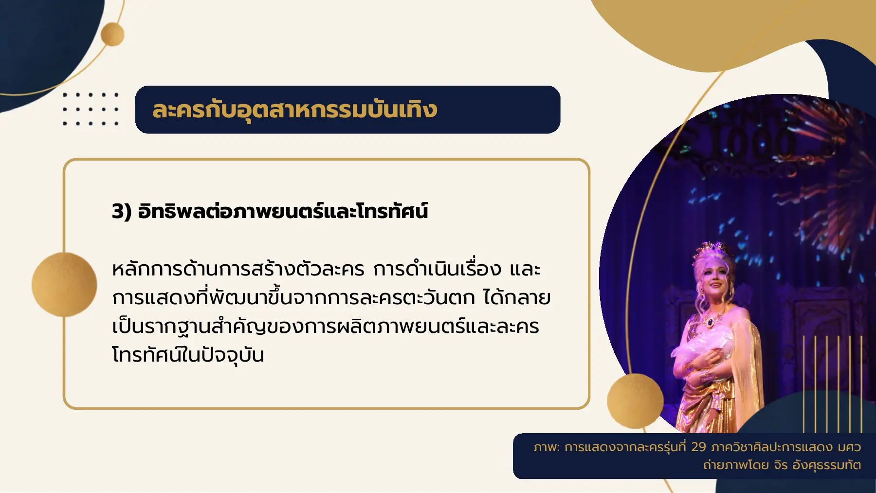 ละครกับอุตสาหกรรมบันเทิง