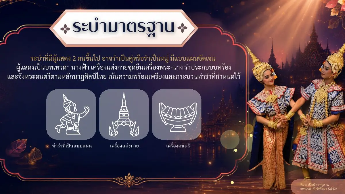 ลักษณะของระบำมาตรฐาน