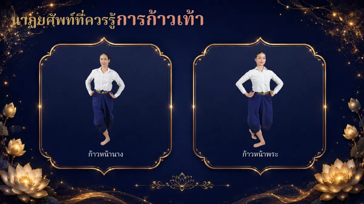 นาฏยศัพท์ ก้าวหน้านางและก้าวหน้าพระ