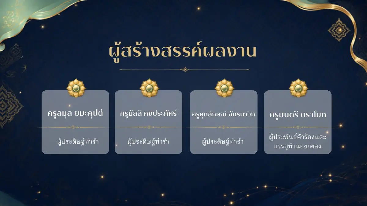 ผู้สร้างสรรค์ระบำเทพบันเทิง