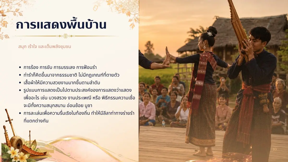 การแสดงพื้นบ้าน