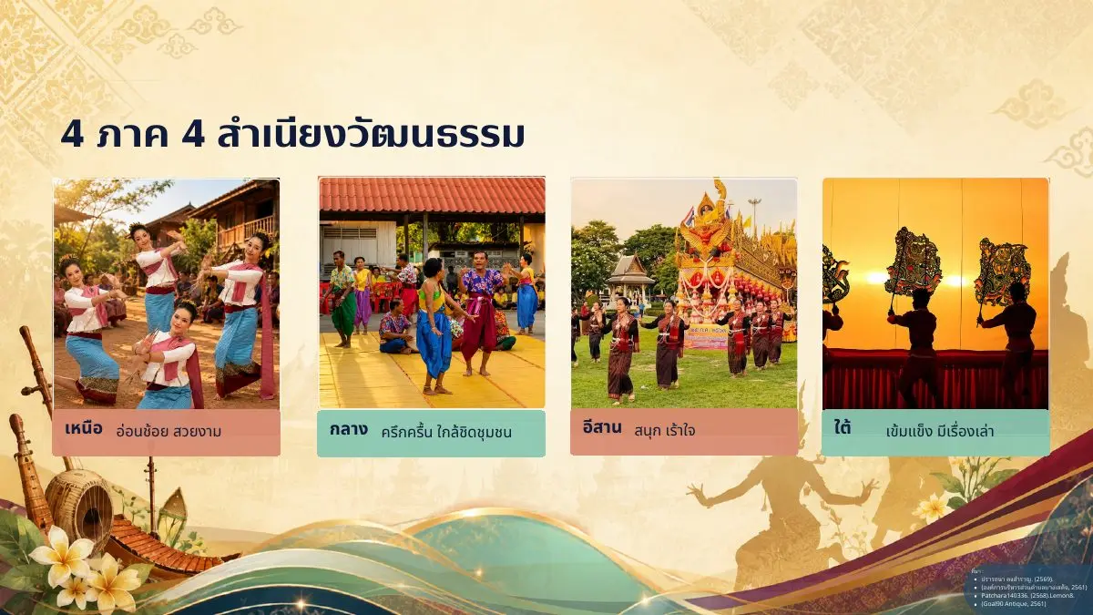 สี่ภาคสี่สำเนียงวัฒนธรรม