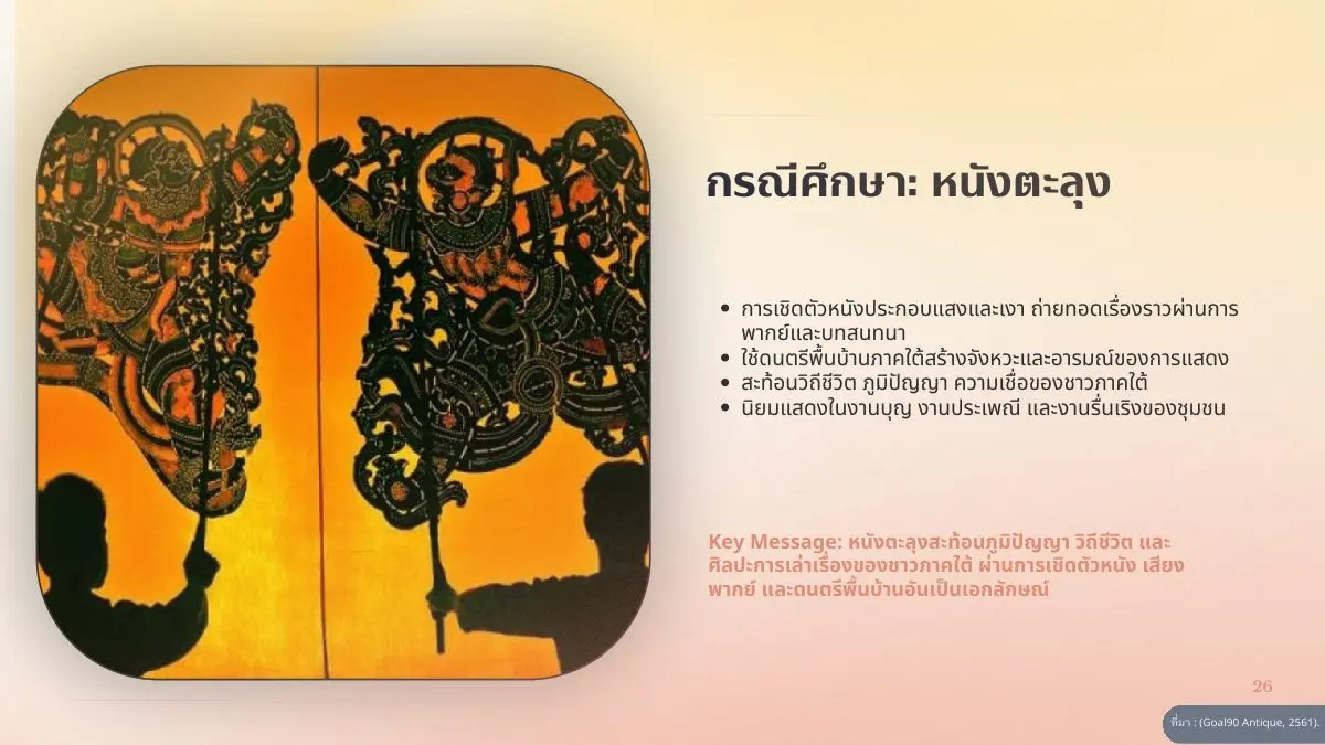 กรณีศึกษาหนังตะลุง