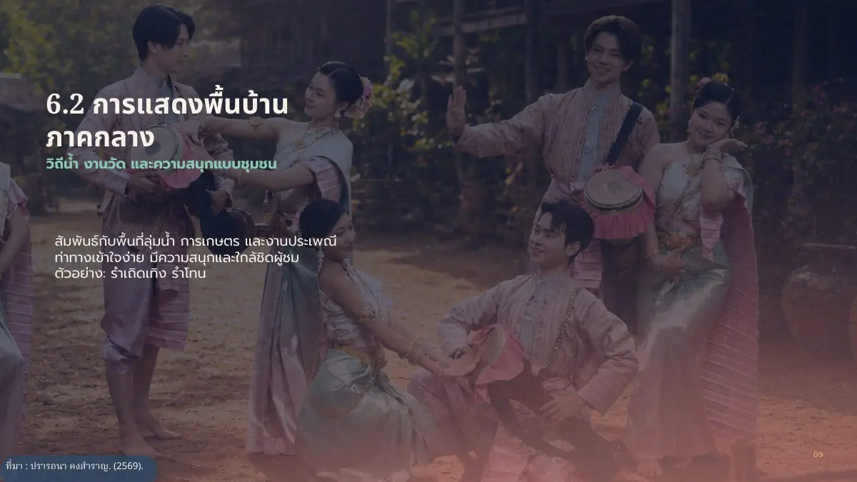 การแสดงพื้นบ้านภาคกลาง