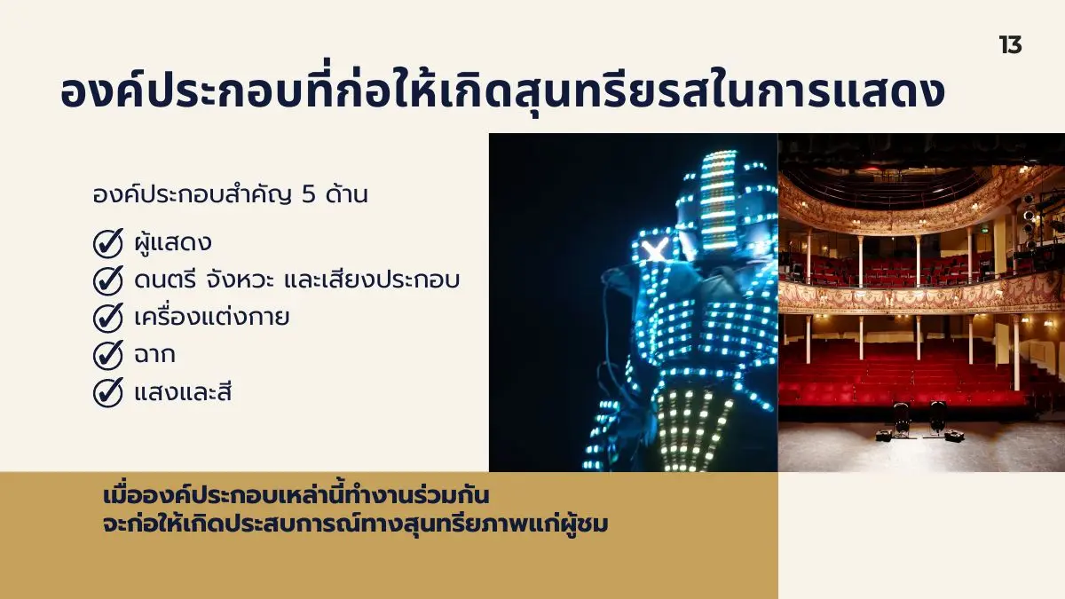 องค์ประกอบที่ก่อให้เกิดสุนทรียรส
