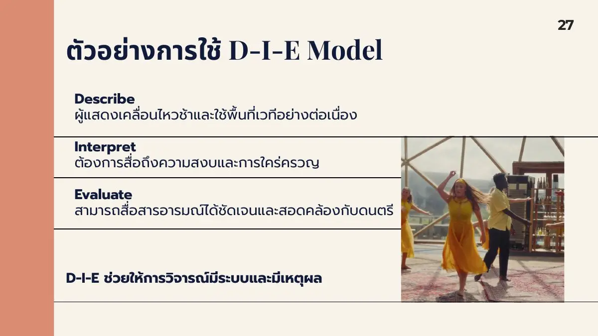 ตัวอย่าง D-I-E Model