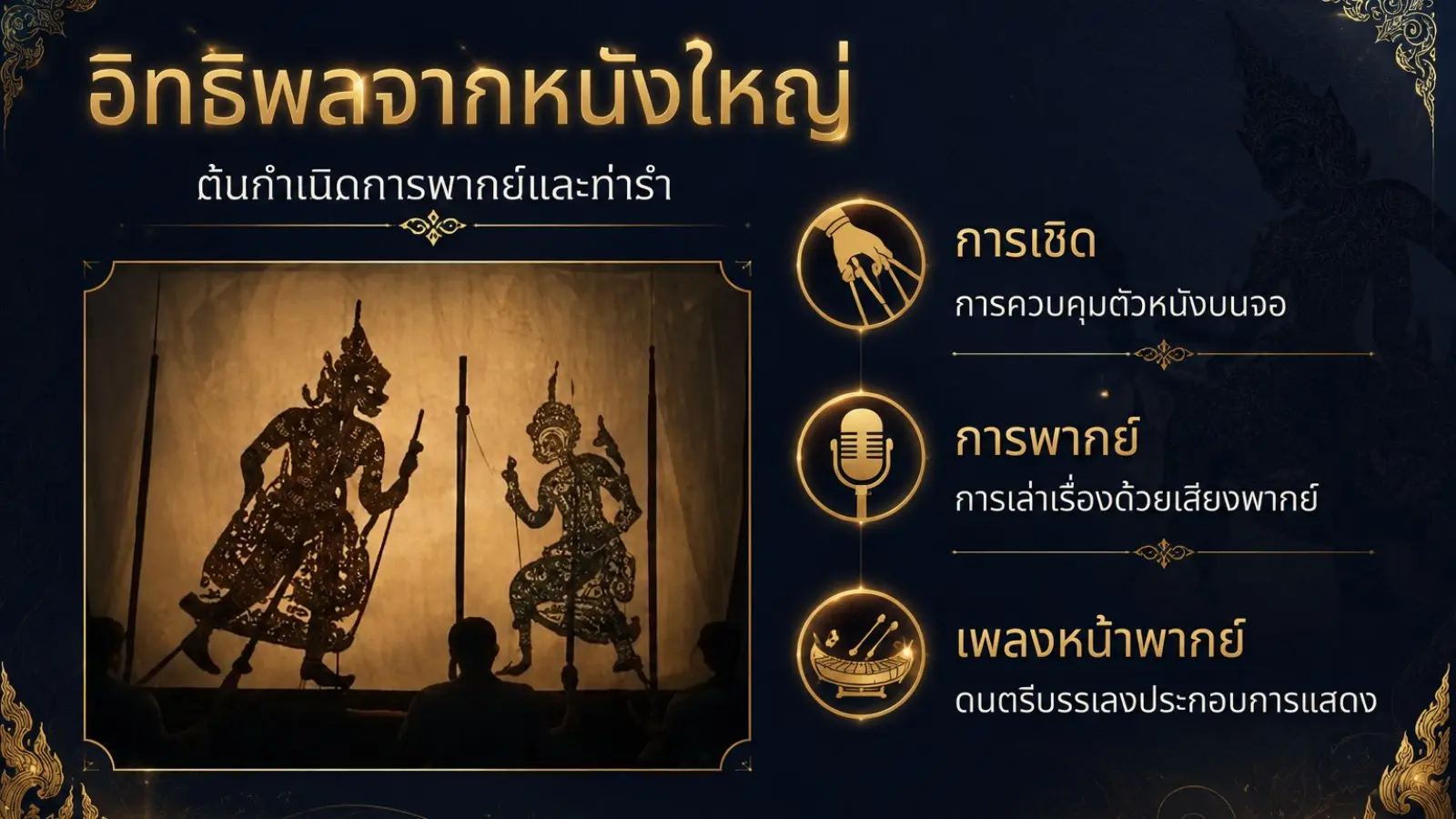 อิทธิพลจากหนังใหญ่